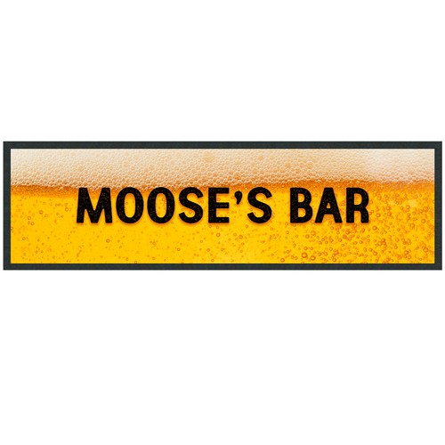 Personalised beer bar runner - personalised,