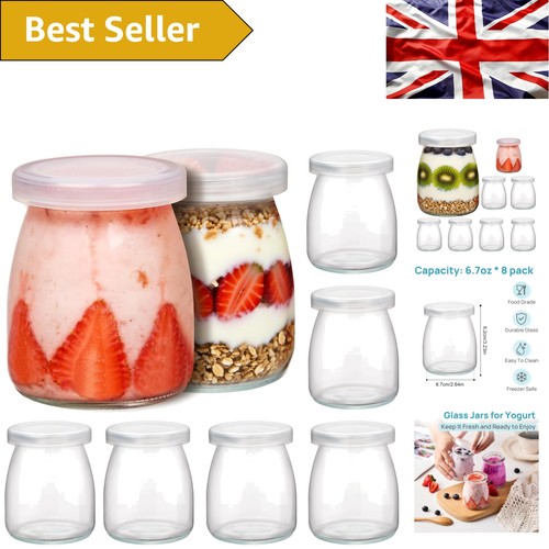 Clear 200ml wide mouth glass - clear,