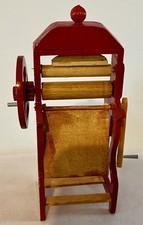 Handmade Vintage Dolls House Victorian Style Laundry Mangle Moving Parts 1.12
