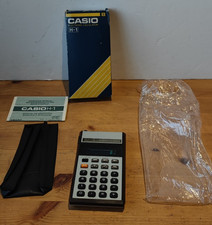 Vintage Casio H-1 Electronic Calculator - Boxed with Pouch & Manual - Working