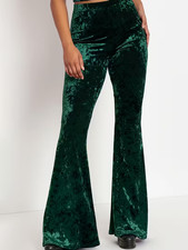 Women's Crushed Velvet Flare
