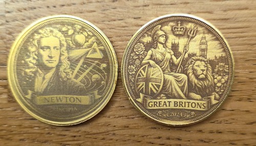 Sir isaac newton coin - isaac,