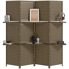 4 panel wooden room divider