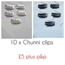 10 X Chunni clips with safety