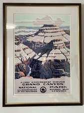 Grand Canyon WPA Style Travel Art Print Framed