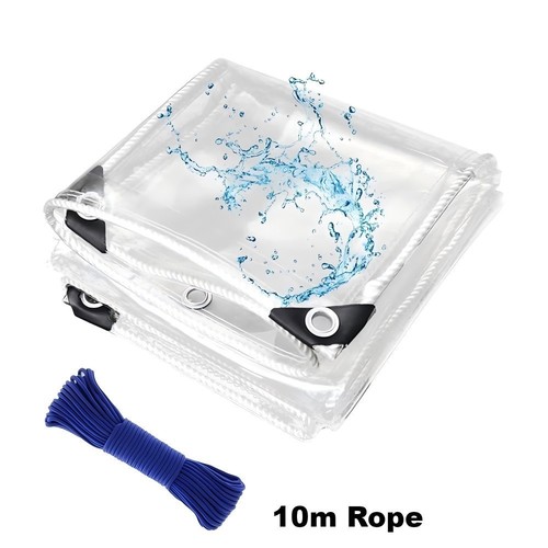 Clear tarpaulin waterproof - clear, 200