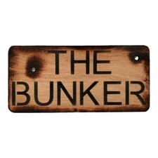 The Bunker Humour Fun Wooden