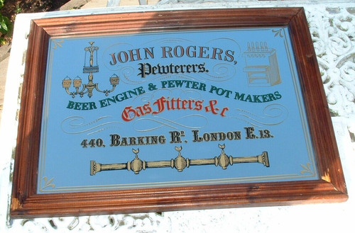 Advertising mirror john - -,