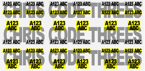 Code adhesive vinyl decal - 3,