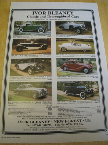 Ivor bleaney classic cars - ivor,