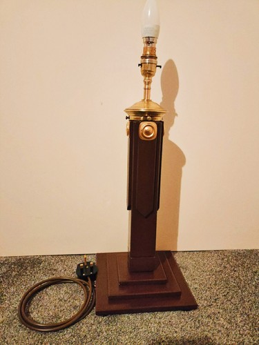 Art deco handmade table lamp - art,