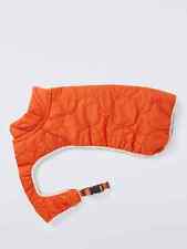 John Lewis Waterproof Dog Puffer Coat, Orange, M H2 x W47 x D49cm RRP £22