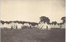 Parley Military Camp near Wimborne. Tents.