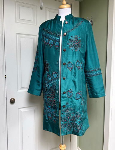 Entice teal green floral - teal,