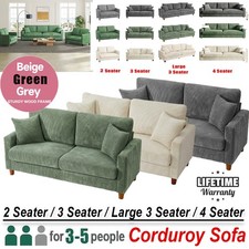 Modern 4 Seater Corduroy Sofa