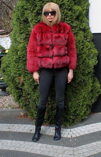 Luxury real fox fur jacket - luxury,