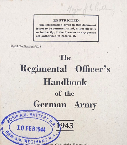 Ww2 royal artillery major - ww2,