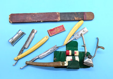 Vintage antique shaving, hair
