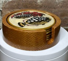 Vintage Capiz Shell Coasters