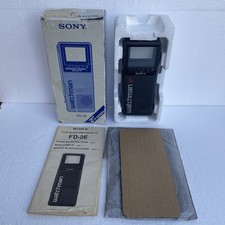 Sony Watchman FD-10B 2” Flat TV Black & White UHF Portable Compact Television