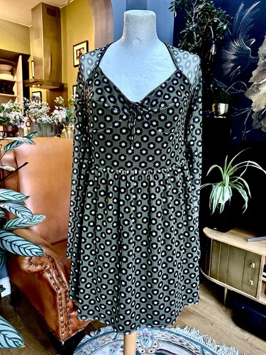 Topshop olive green dress - olive,