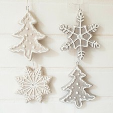 Ceramic snowflake tree - ceramic,