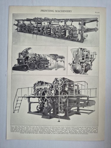 Antique print britannica 1926 - antique,
