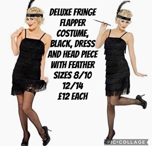 Deluxe fringe flapper ladies - deluxe,