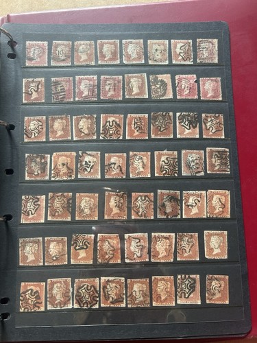 Penny red stamp - qv, 1d