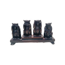 Wise Monkeys Vintage Ornament Statue See Speak Hear No Evil (11)