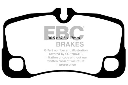 Ebc redstuff rear pads - redstuff, for