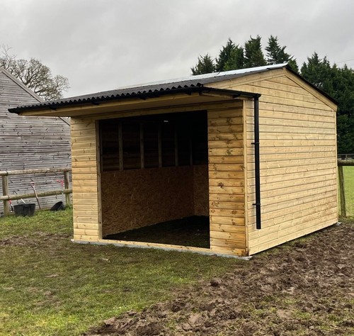 Open single field shelter - single,