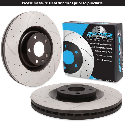 Front drilled grooved - grooved, 345mm