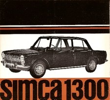 Simca 1300 Saloon 1963-65 UK