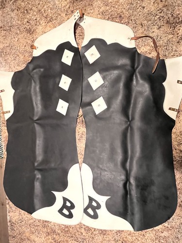 Leather batwing chaps homemade - chaps,