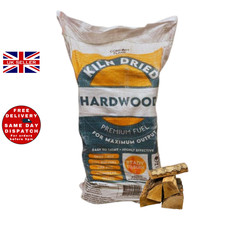 AMOS Kiln Dried Alder Hardwood Logs 60L Boot Bag Firewood Ready to Burn