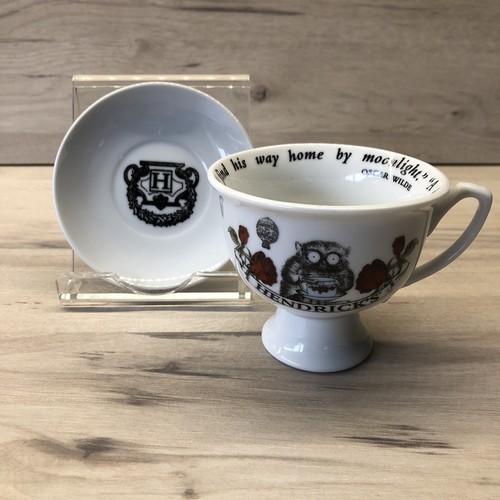 Hendricks gin cup and saucer - hendricks,