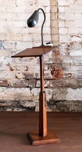 19thc oak adjustable library - adjustable,