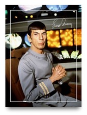 Leonard Nimoy Signed Autograph Photo Print 8x6 Star Trek Spock Movie Star