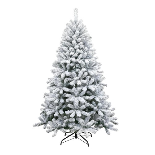 7ft christmas tree green - christmas, snow