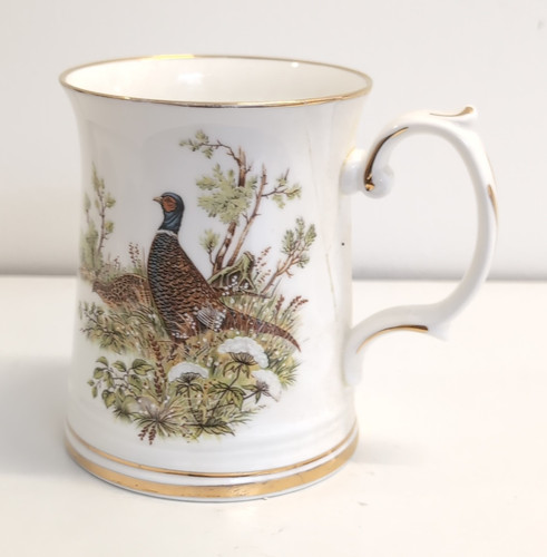 Bone china pheasant tankard - pheasant,