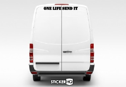 One life send sticker decal - one, it