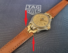TAG Heuer mens Rare Collectors gold Sel swiss wrist watch t bar lug pin S05.413C