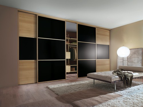 Bronze sliding wardrobe door - sliding,