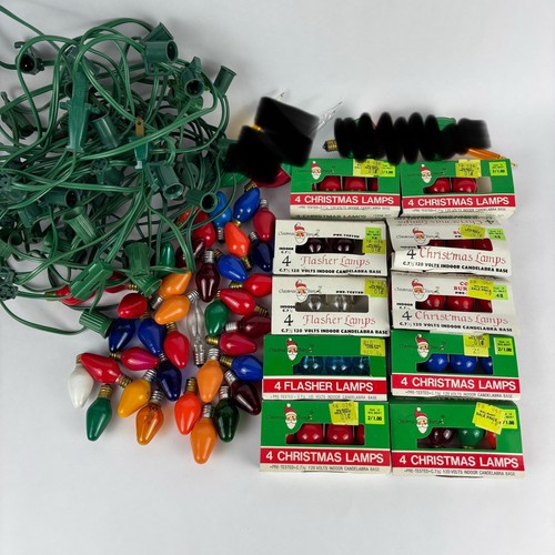 Vtg christmas light bulbs - christmas,