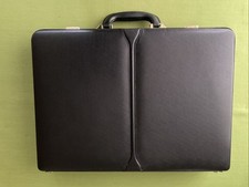 Onyx Black Leather Briefcase