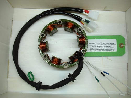 Kawasaki s3a rewound stator - (rewound, &