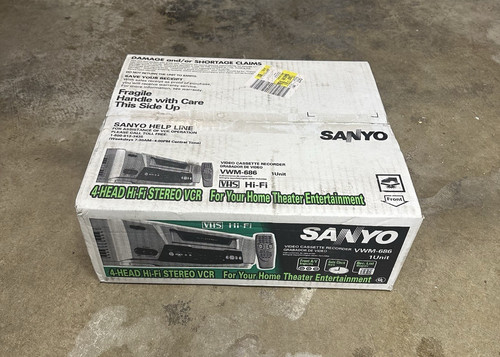 New sanyo vwm 686 - new, vcr