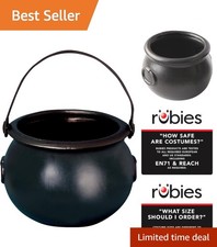 Durable 8-Inch Witch Kettle Cauldron - Essential Halloween Accessory for Adults