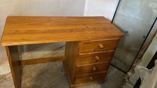 Solid Pine Desk Dressing Table Four Drawers, Beauty table, Study University